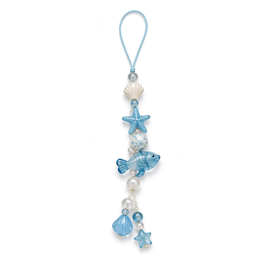 Ocean Fish Starfish Shell Phone Charm