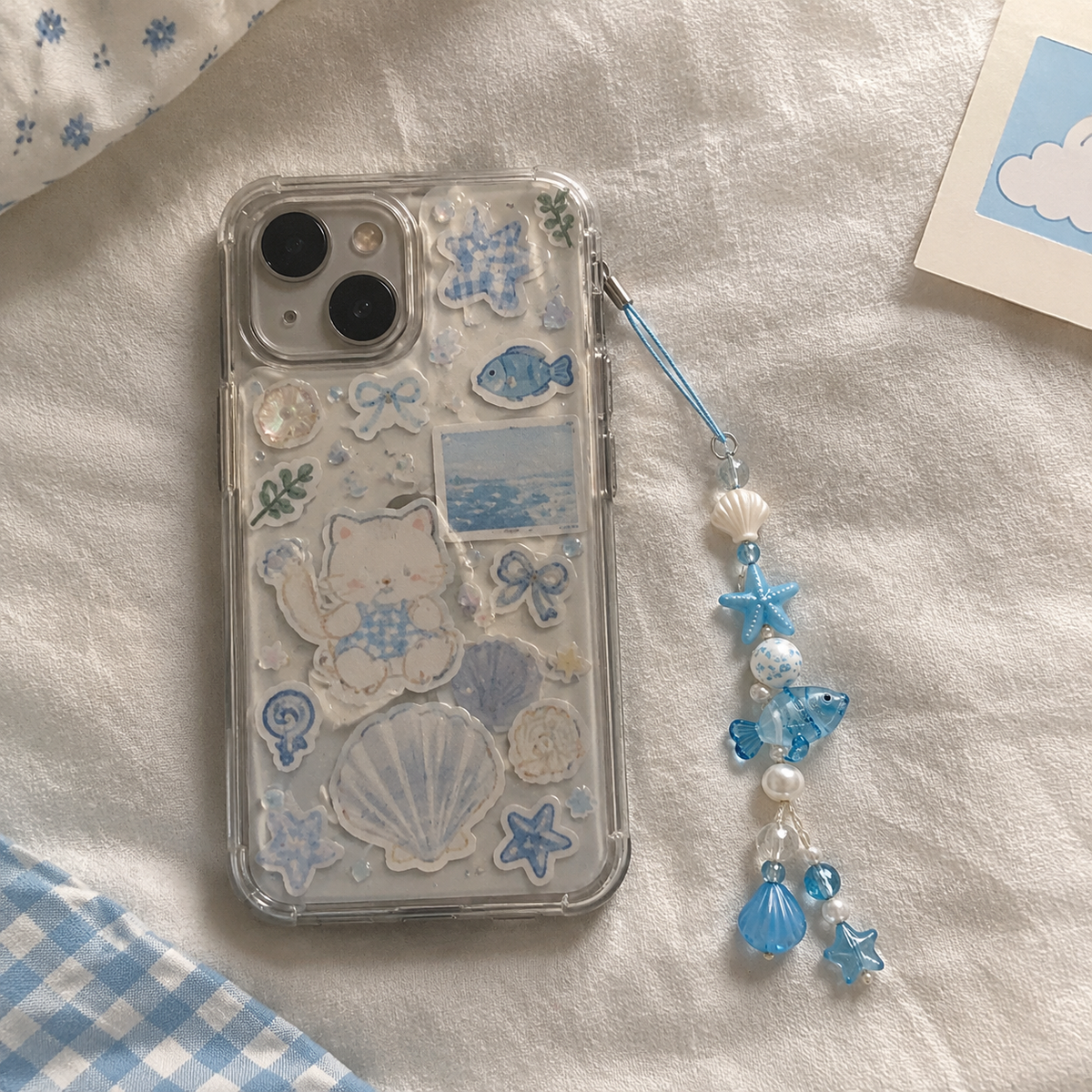Ocean Fish Starfish Shell Phone Charm