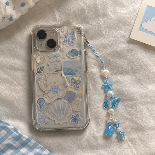 Ocean Fish Starfish Shell Phone Charm